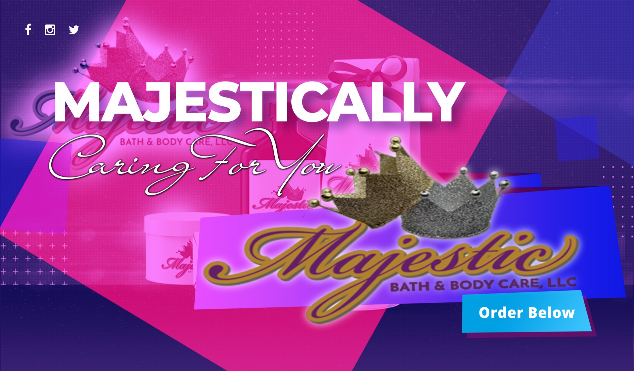 Majestic Bath and Body Care website preview
